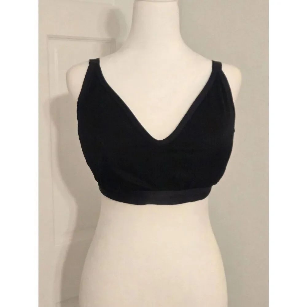 Aerie Women's Size XXL Black Padded Wireless Bra